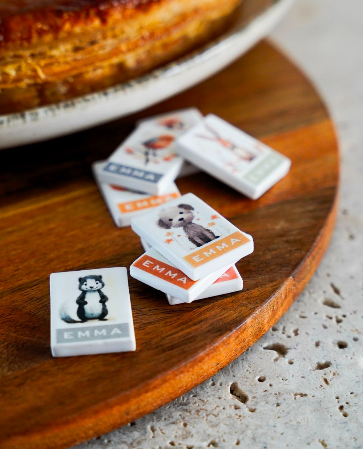Galette des rois et fèves EMMA pâtisserie boulangerie France