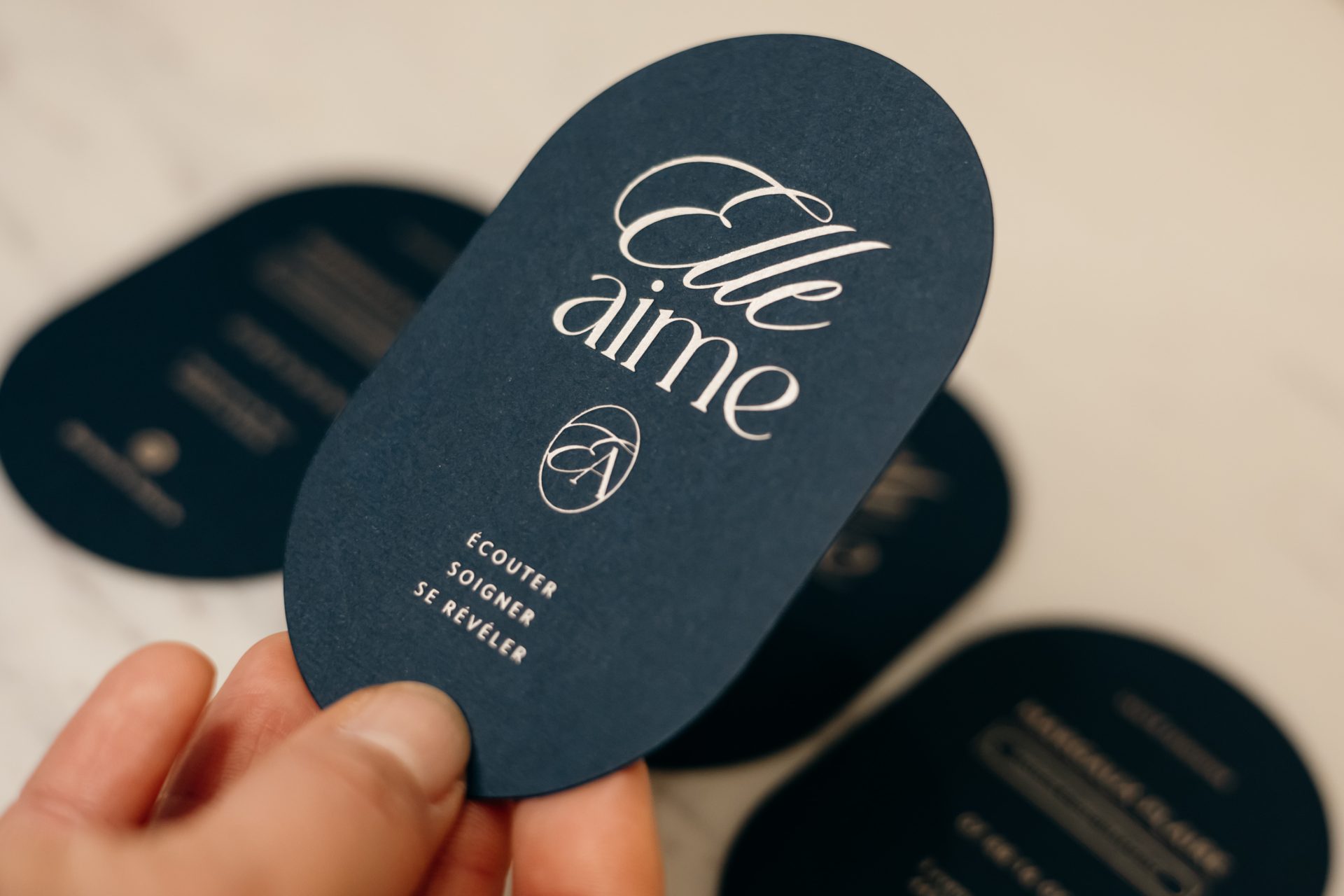 Cabinet Elleaime La Baule Papeterie de luxe par le Studio La Rusée