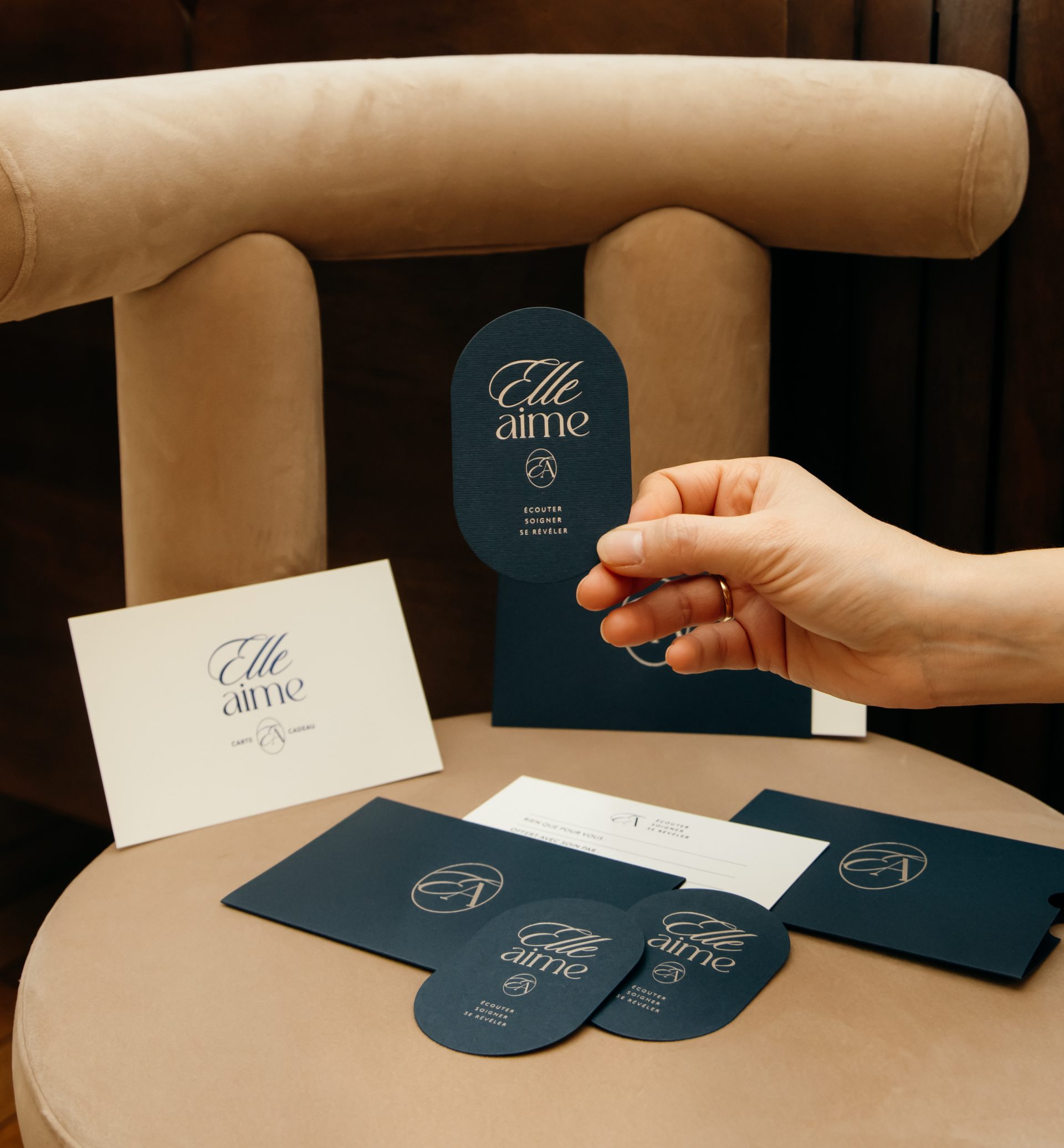 Cabinet Elleaime La Baule Papeterie de luxe par le Studio La Rusée