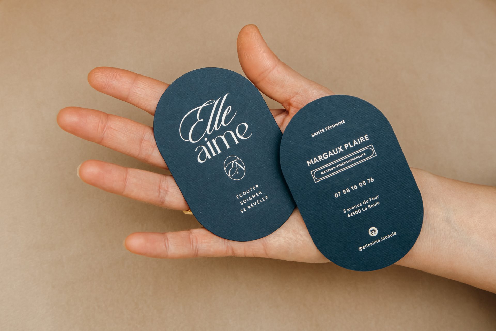 Cabinet Elleaime La Baule Papeterie de luxe par le Studio La Rusée