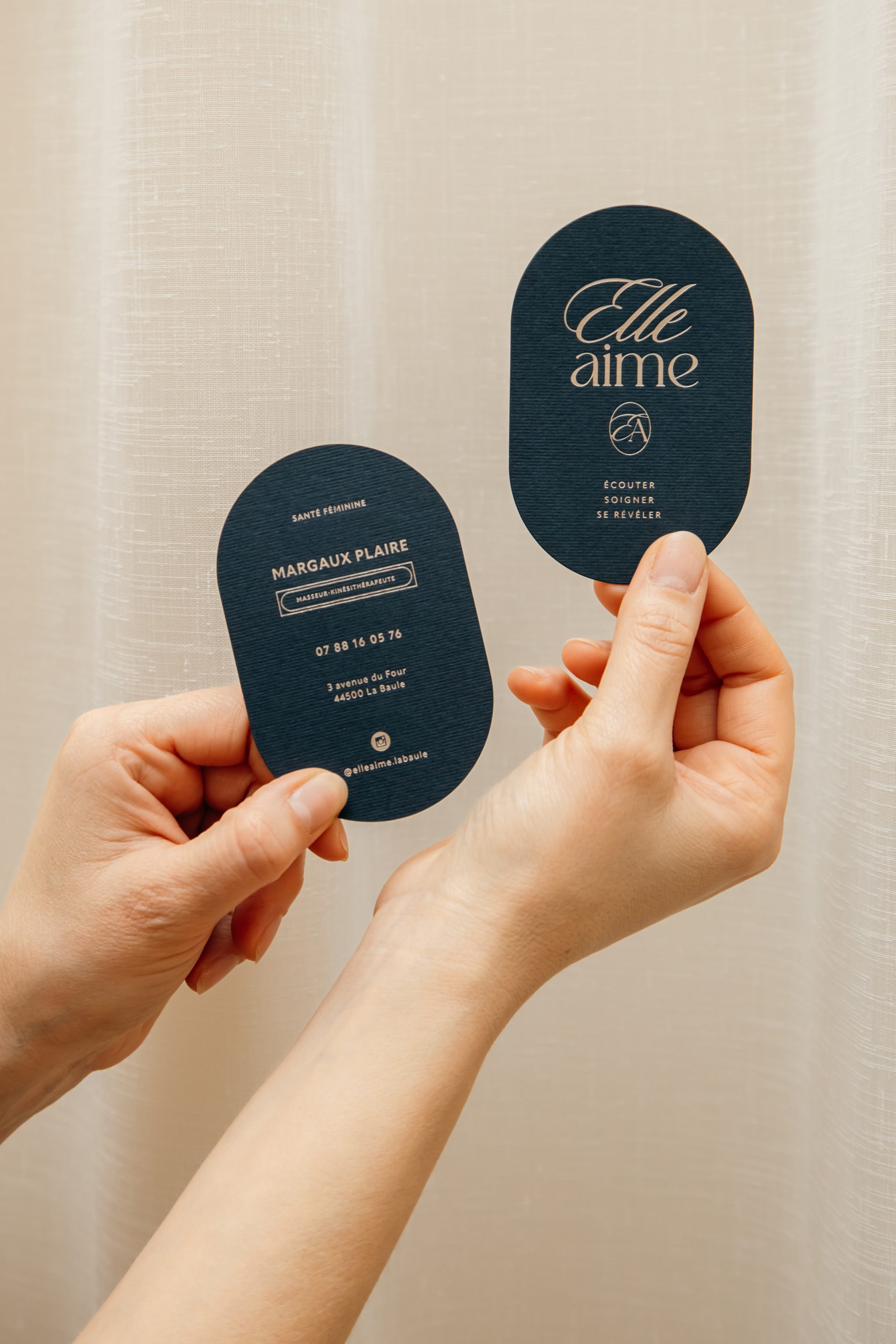 Cabinet Elleaime La Baule Papeterie de luxe par le Studio La Rusée