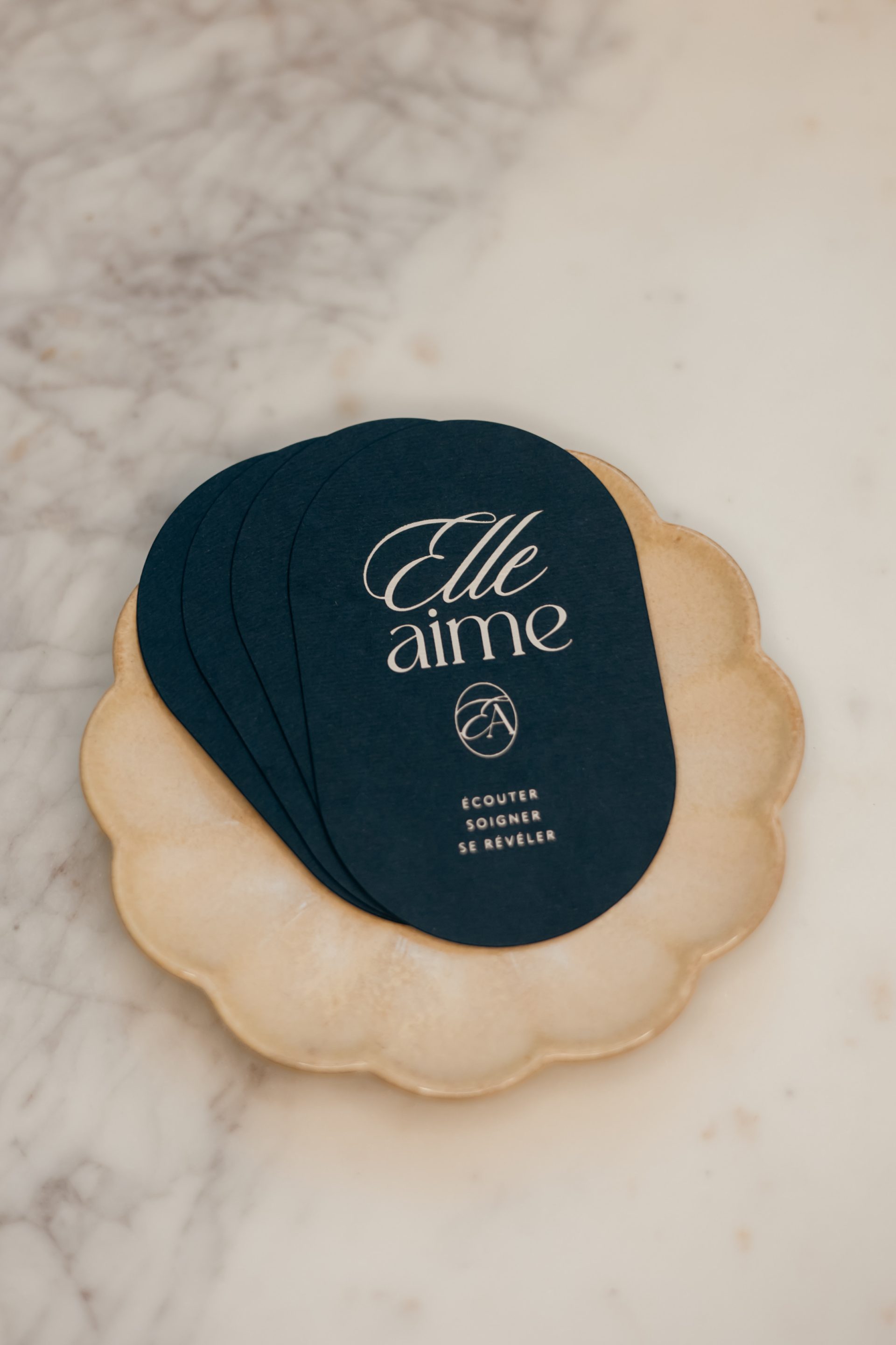 Cabinet Elleaime La Baule Papeterie de luxe par le Studio La Rusée