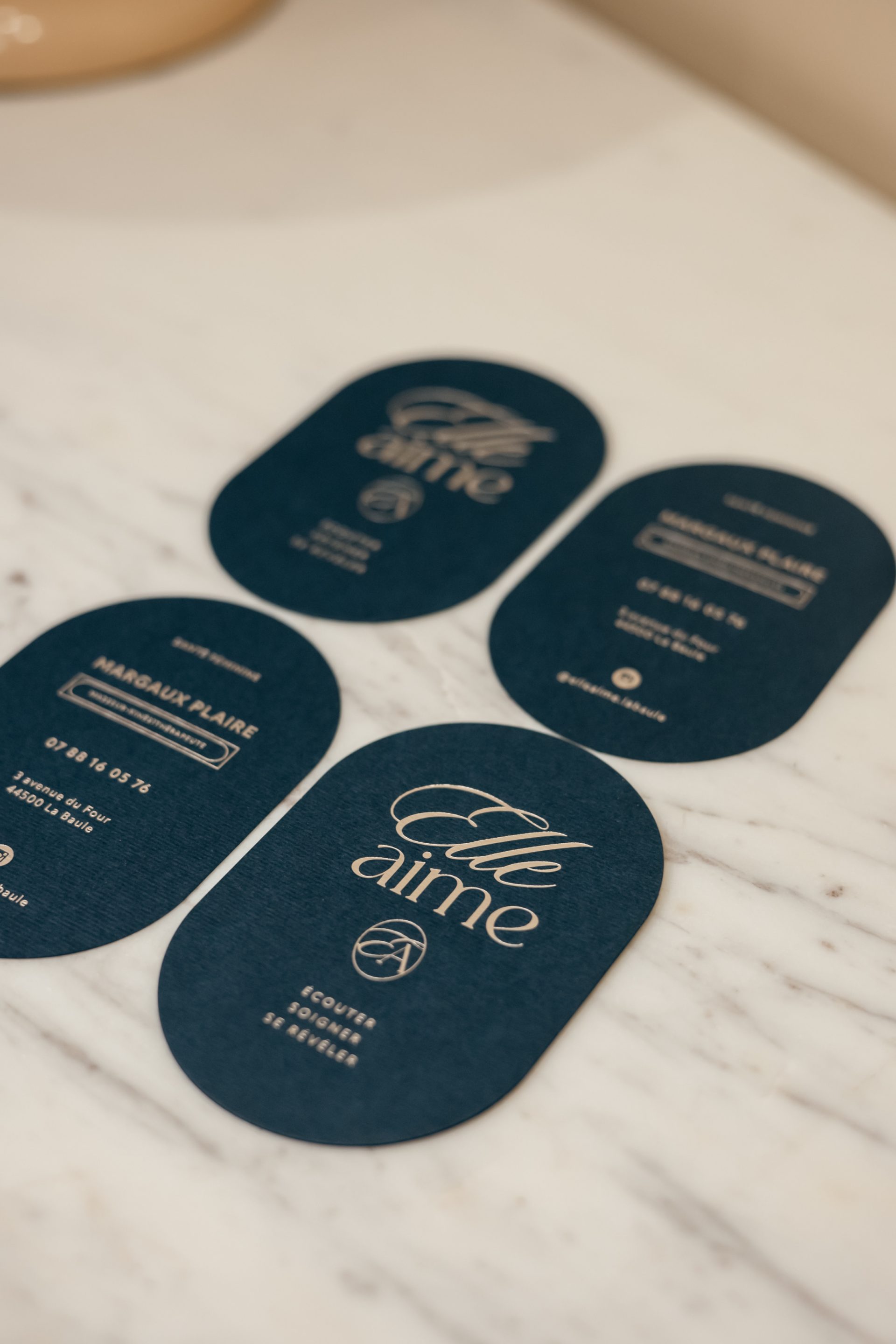 Cabinet Elleaime La Baule Papeterie de luxe par le Studio La Rusée